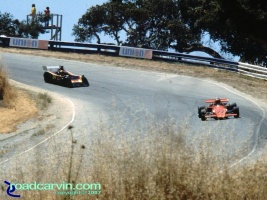 Laguna Seca - A Look Back - Corkscrew Top Then: The Corkscrew at Laguna Seca Raceway the way it was before many safety changes.